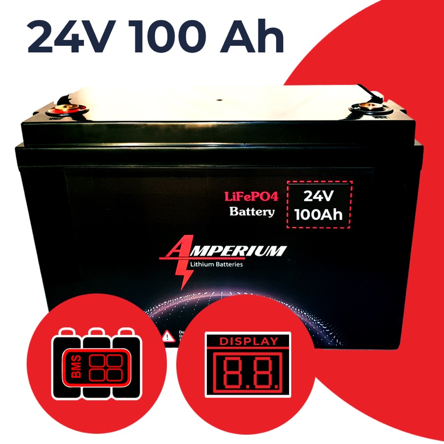 24V 100Ah LiFePO₄ Akü
